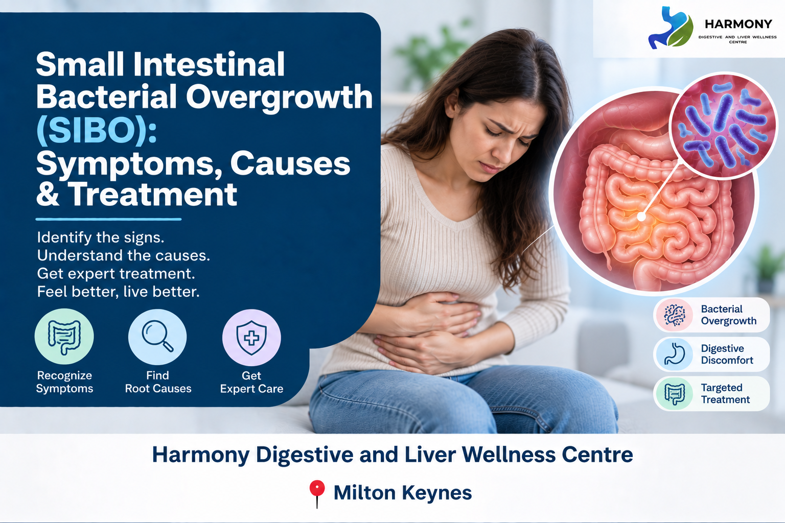 Image of a patient suffering from small intestinal bacterial overgrowth.