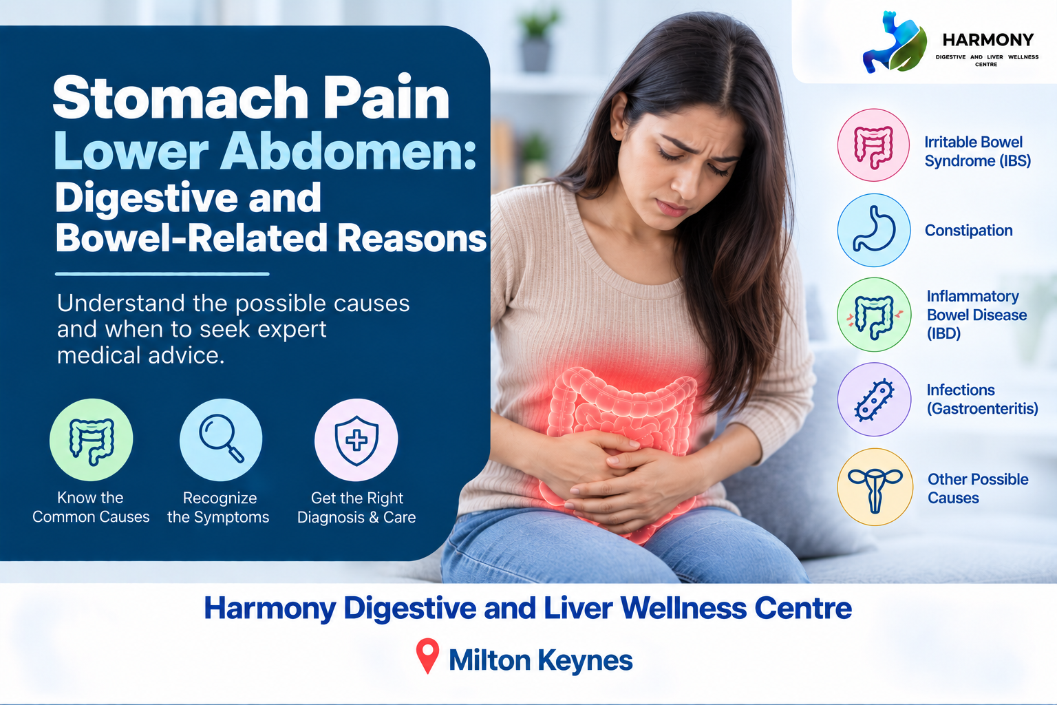 Stomach Pain Lower Abdomen: Digestive and Bowel-Related Reasons