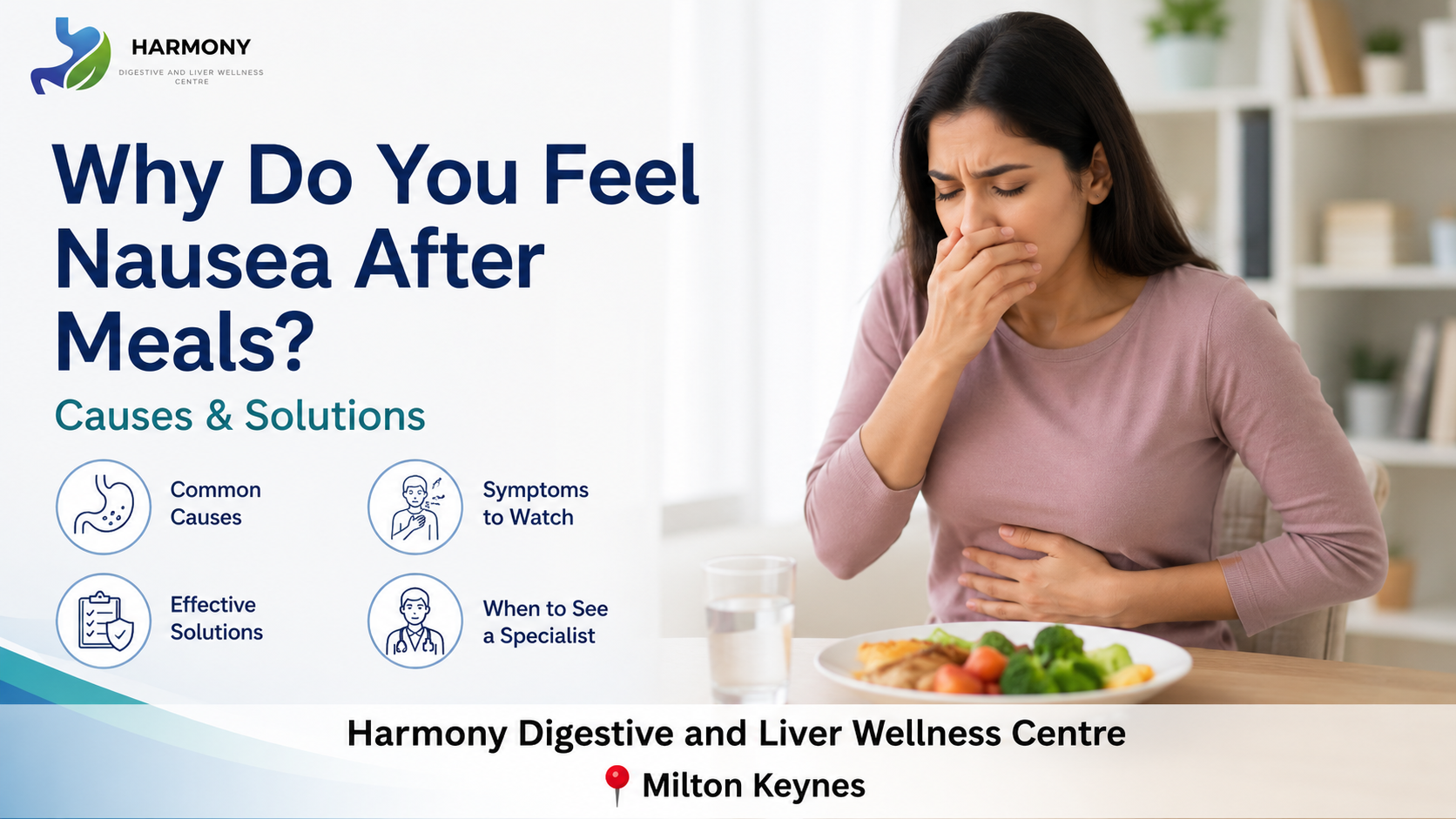 Why Do You Feel Nausea After Meals? Causes & Solutions Blogs Banner