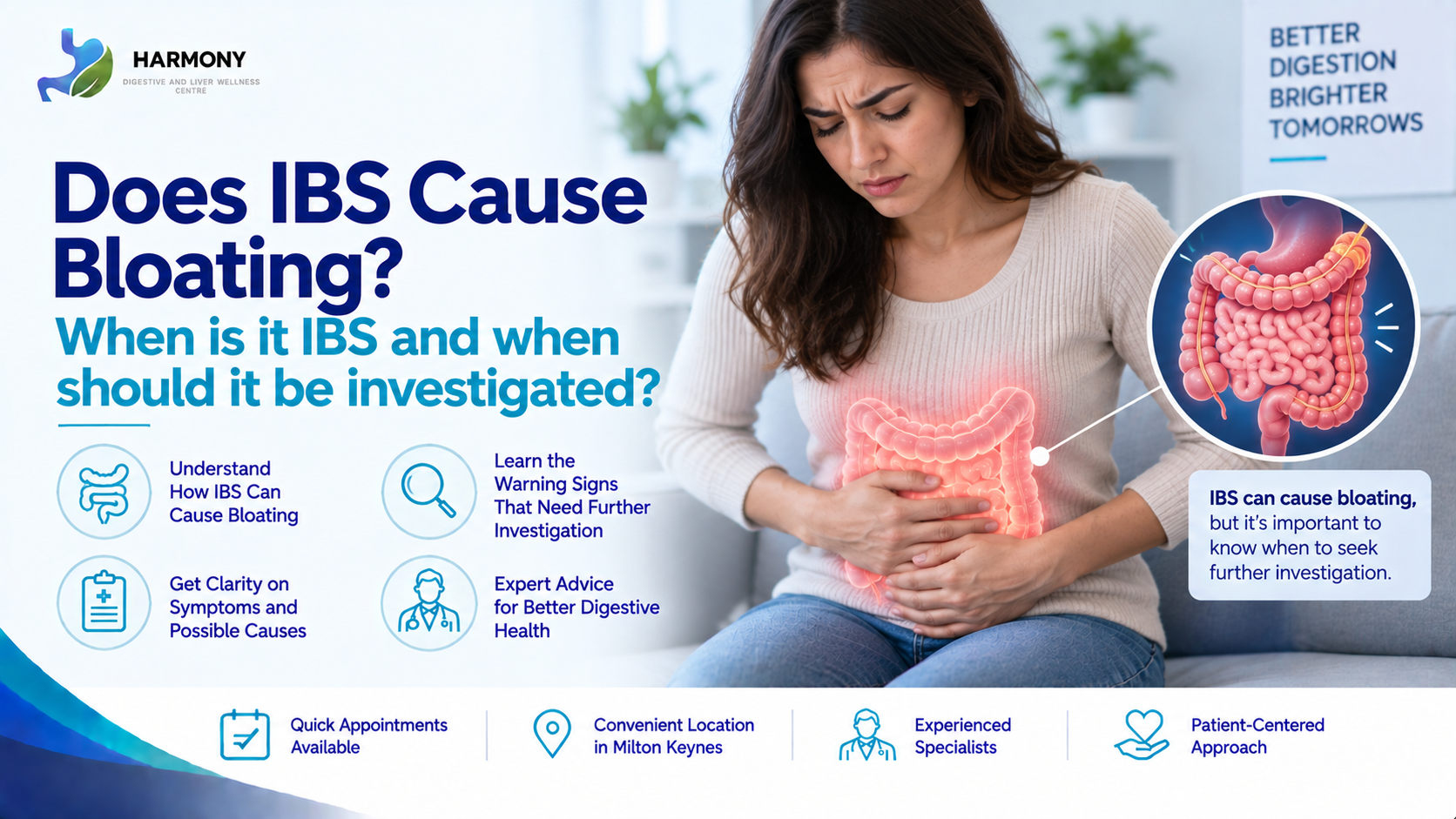 Does IBS Cause Bloating? When is it IBS and when should it be investigated?
