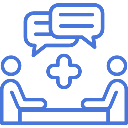 medical conversation graphic image