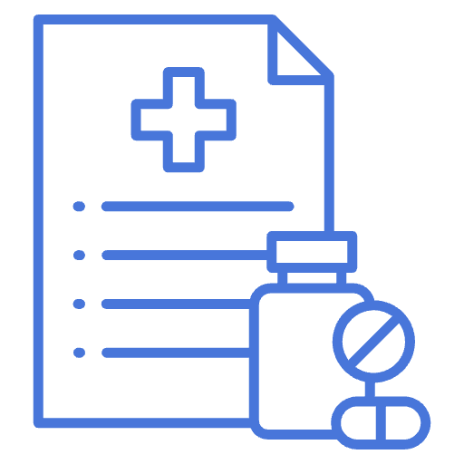prescription and medicine graphic image