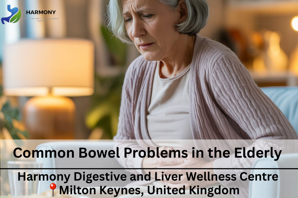 A Woman with Common Bowel Problem in Elderly Image