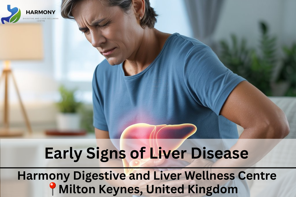 A Person Having Early Signs of Liver Disease Image
